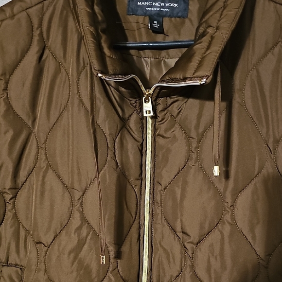 Marc New York Brown Quilted Vest - Picture 2 of 5